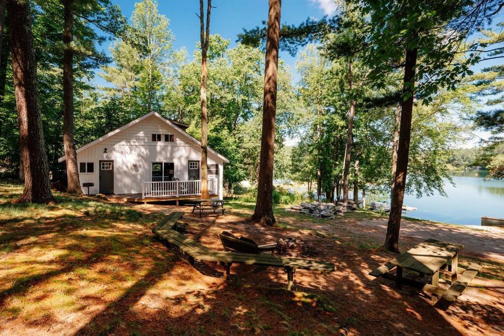 Cabin On Beautiful Arbutus Lake Near Traverse City Exterior photo